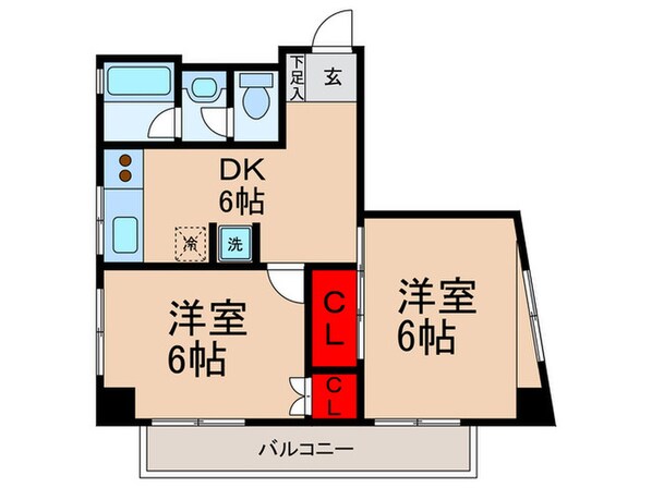 チャリオット南砂の物件間取画像